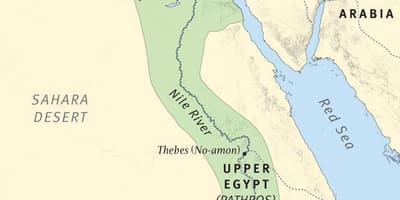Mapa biblické Etiopie
